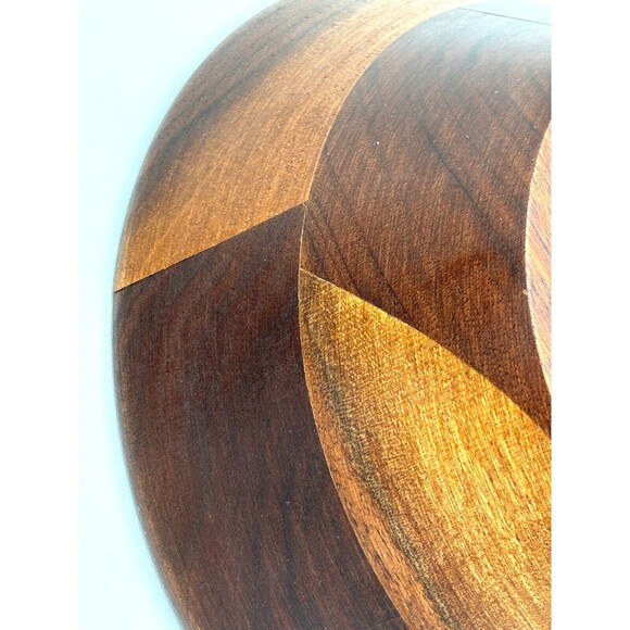Vermillion Snack Salad Bowls Real‎ Walnut Wood Turned 5.75" Made in the USA MO - Picture 8 of 12